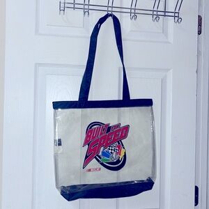 NASCAR Built for Speed vintage Transparent Tote Bag